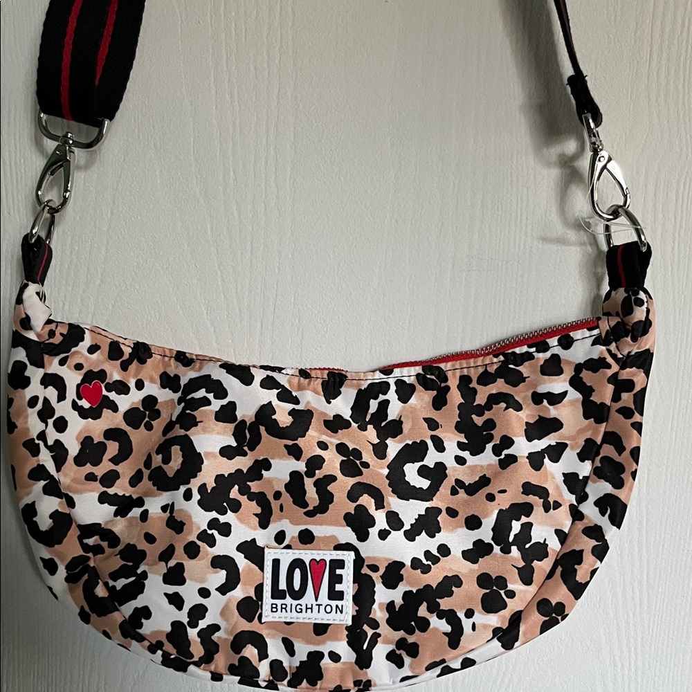 Brighton Love Leopard Print Shoulder Bag
